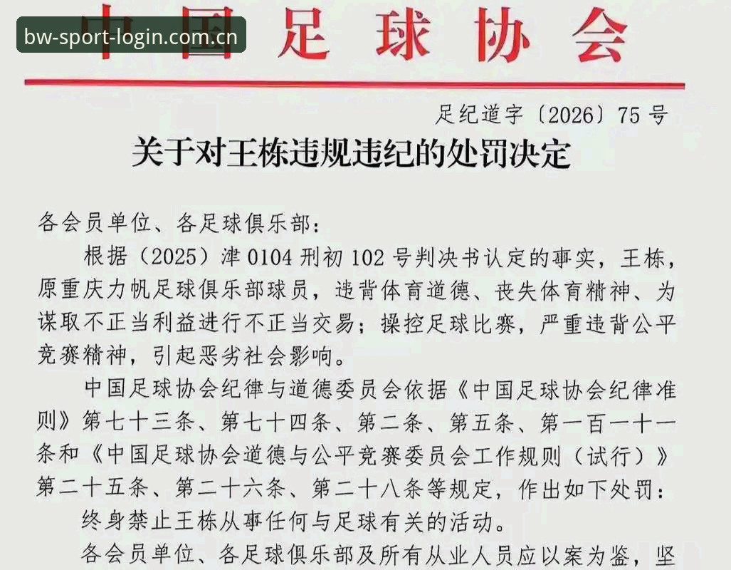 中国足协第三批禁足名单最新动态：17人被终身禁赛，48人遭重罚